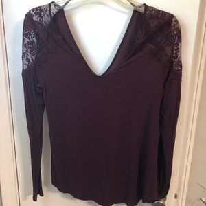 American Eagle Maroon shirt
